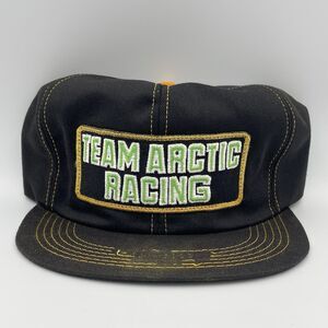 Vintage Arctic Cat Team Racing K-Brand Snapback Patch Hat Trucker Cap RARE 1980s